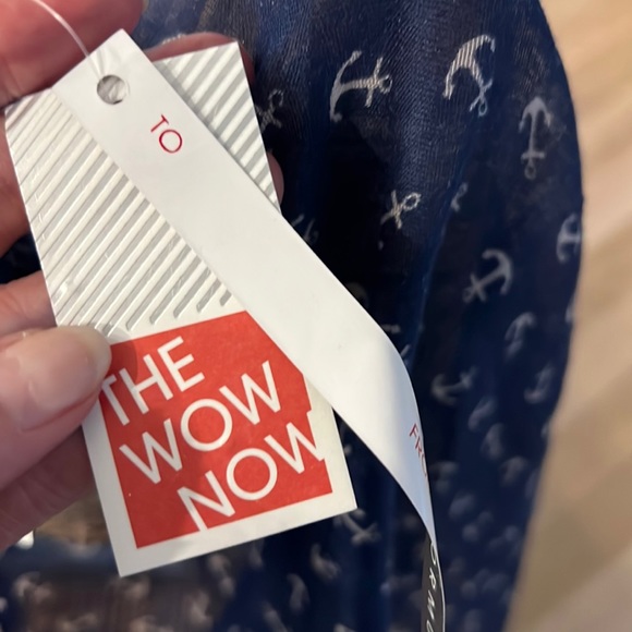 Anchor Wrap New Shawl Fringe One Size - Picture 2 of 2